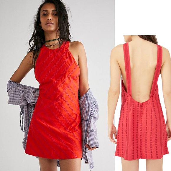 Free People Dresses & Skirts - Free People Juni Backless Minidress Large NWOT